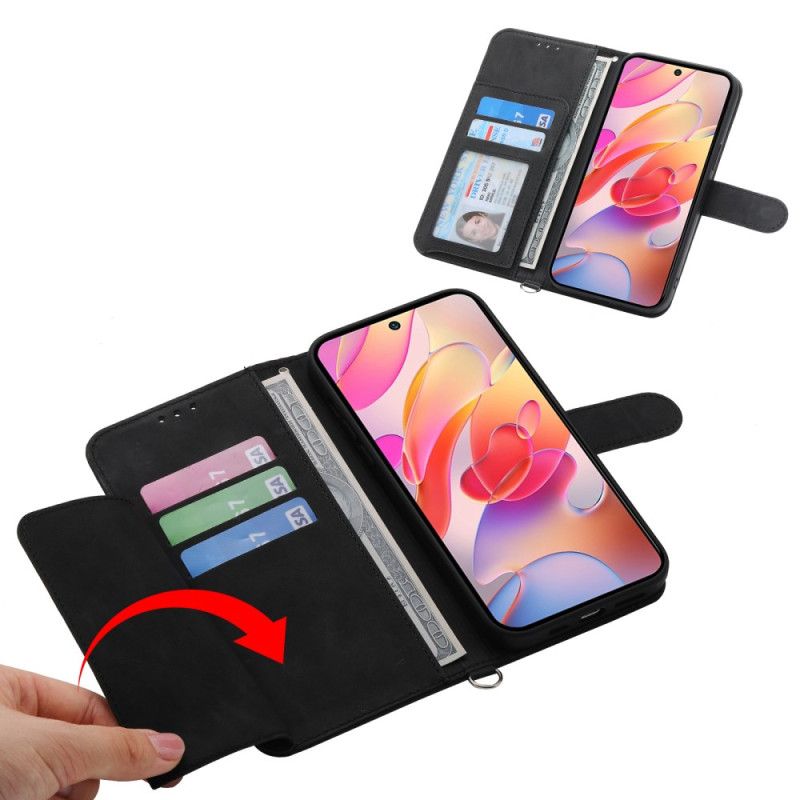 Flip Cover Samsung Galaxy A17 4g / 5g Pung Med Blonder Og Ruskindseffekt