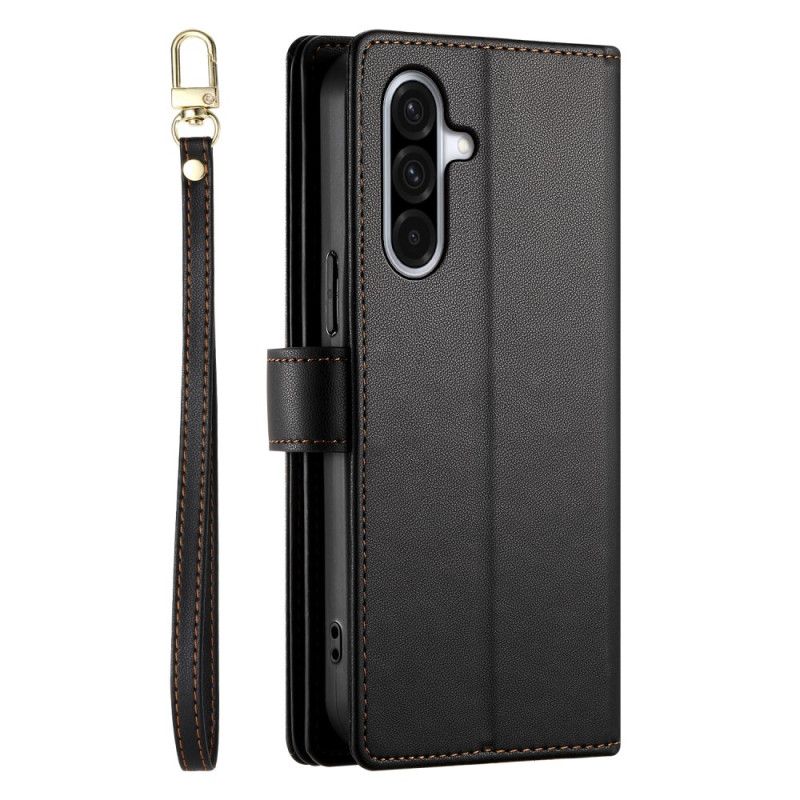 Flip Cover Samsung Galaxy A17 4g / 5g Pung Med Lynlåslomme Og Stropper
