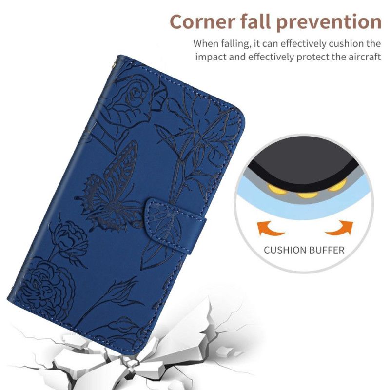 Flip Cover Samsung Galaxy A17 4g / 5g Rem Med Sommerfugleprint