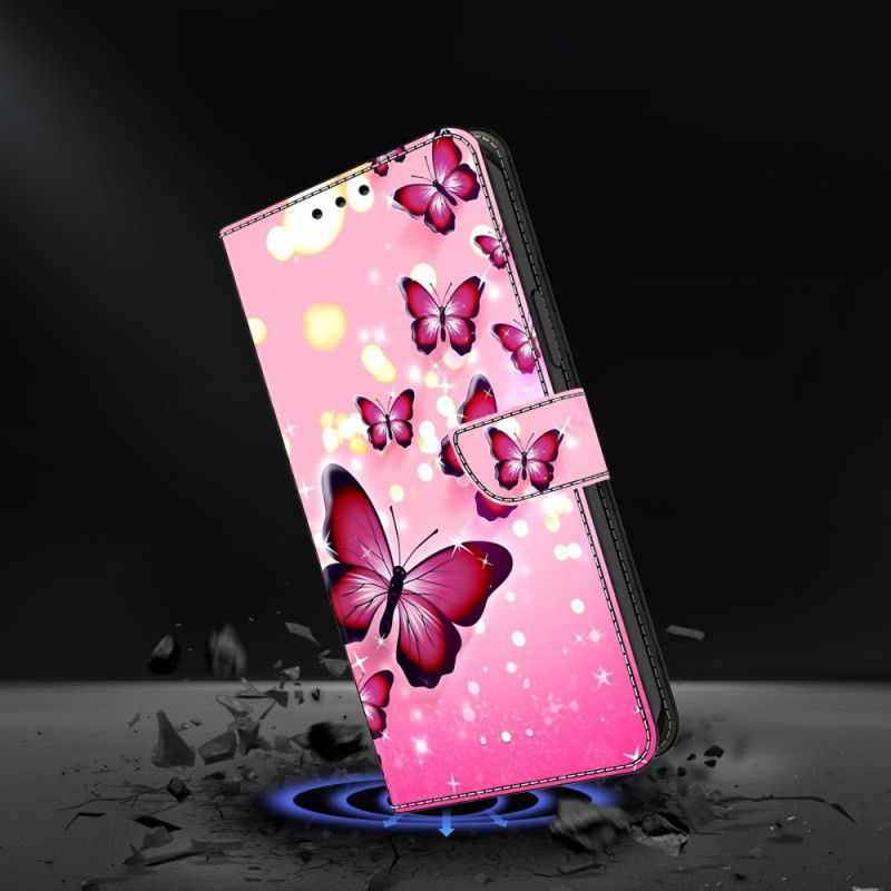 Flip Cover Samsung Galaxy A17 4g / 5g Rosensommerfugle