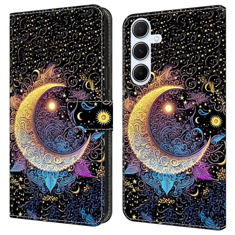 Flip Cover Samsung Galaxy A17 4g / 5g Skinnende Måne