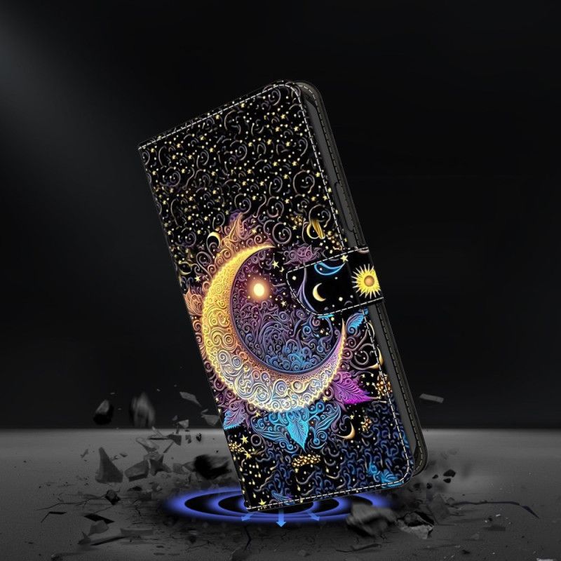 Flip Cover Samsung Galaxy A17 4g / 5g Skinnende Måne