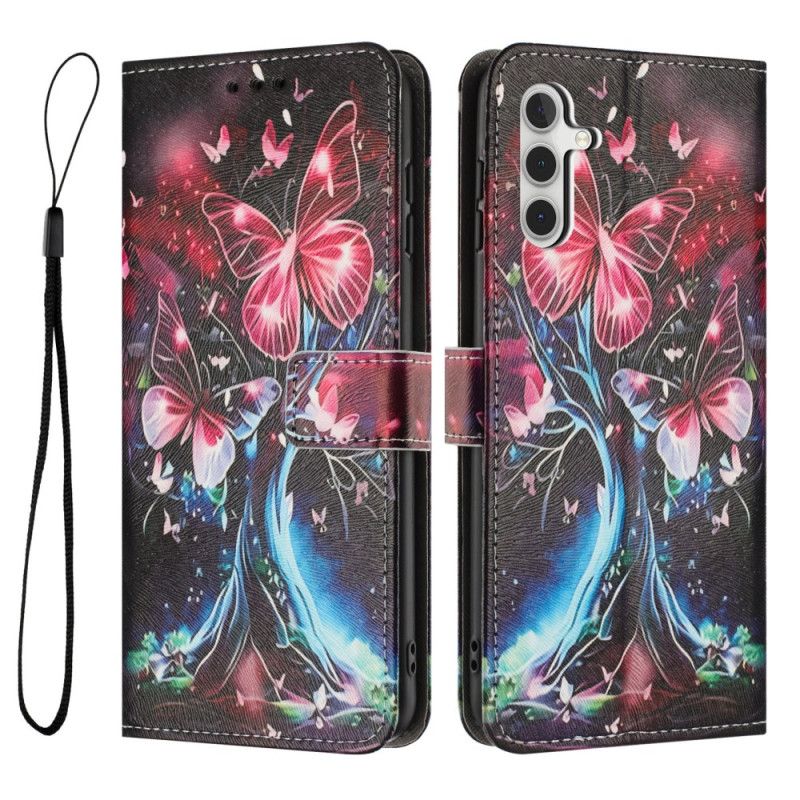 Flip Cover Samsung Galaxy A17 4g / 5g Sommerfugletræ