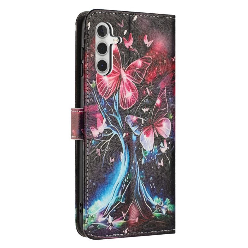 Flip Cover Samsung Galaxy A17 4g / 5g Sommerfugletræ