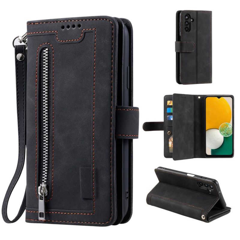 Flip Cover Samsung Galaxy A17 4g / 5g Vintage Pung Med 9 Kortrum
