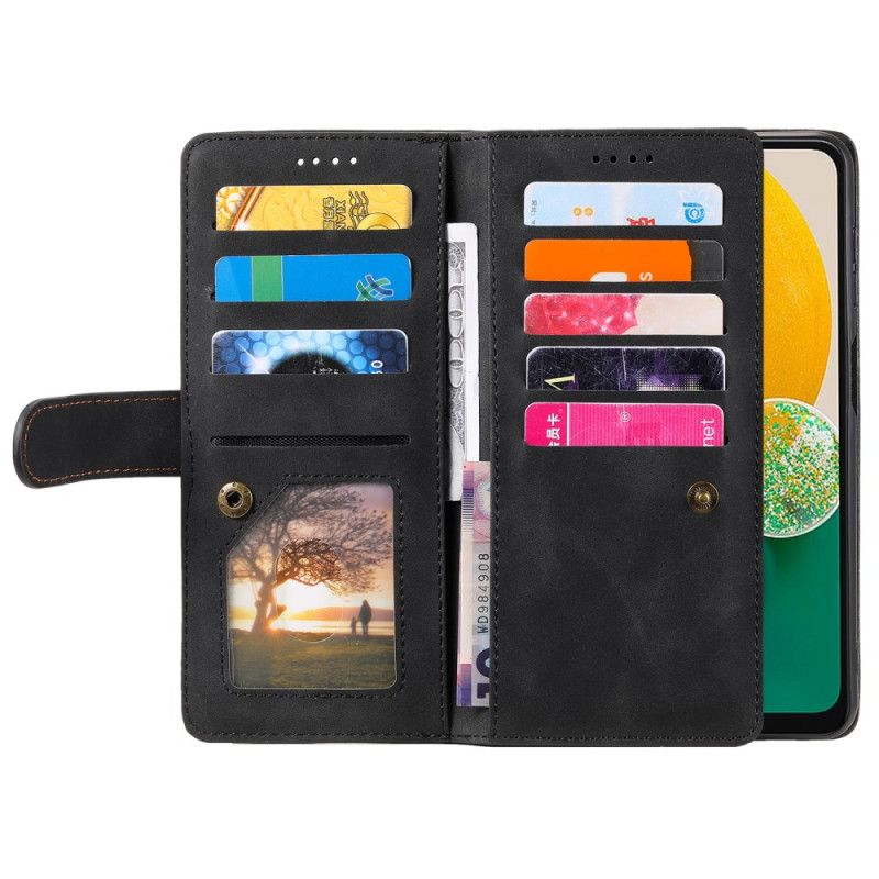 Flip Cover Samsung Galaxy A17 4g / 5g Vintage Pung Med 9 Kortrum