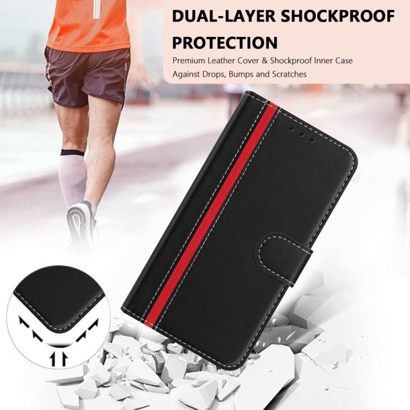 Flip Cover Til Samsung Galaxy A17 4g / 5g Farvet Kant