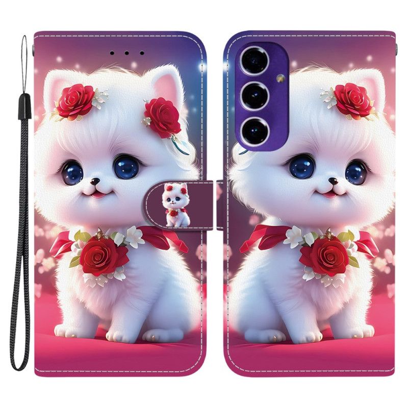 Flip Cover Til Samsung Galaxy A17 4g / 5g Kat Med Roser
