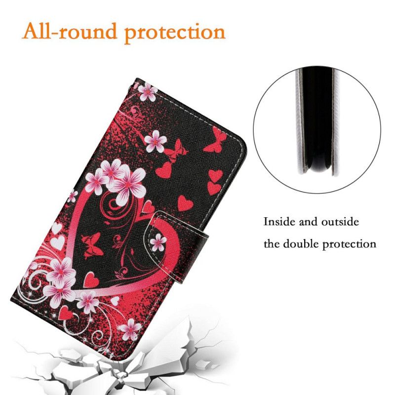Flip Cover Til Samsung Galaxy A17 4g / 5g Rødt Hjerte