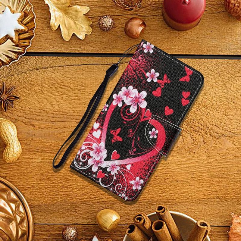 Flip Cover Til Samsung Galaxy A17 4g / 5g Rødt Hjerte