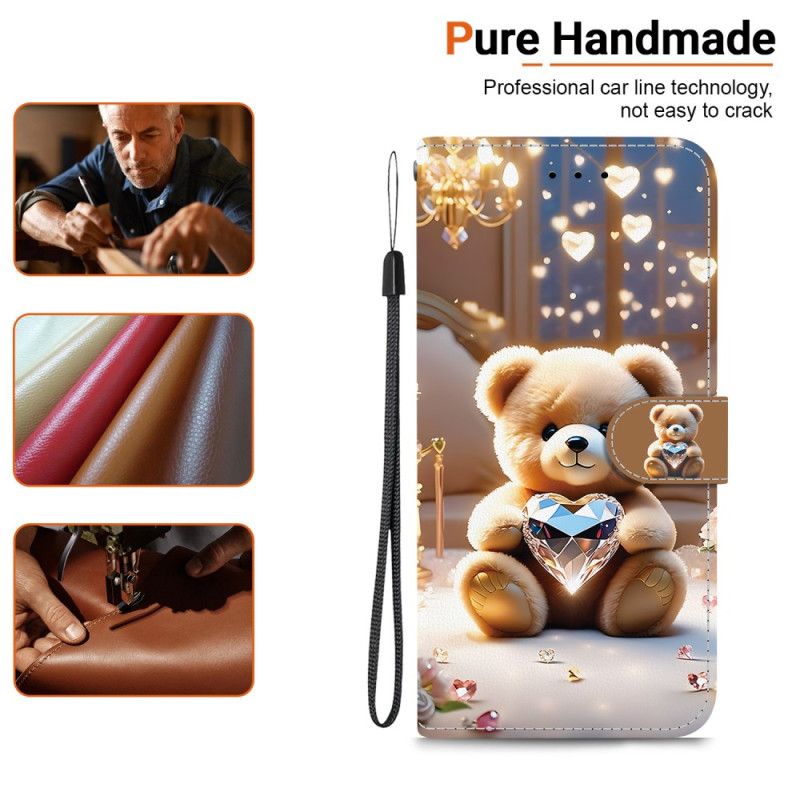 Læder Cover Samsung Galaxy A17 4g / 5g Diamantbjørn
