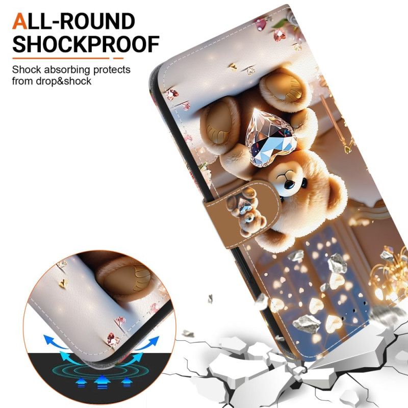 Læder Cover Samsung Galaxy A17 4g / 5g Diamantbjørn