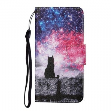 Læder Cover Samsung Galaxy A17 4g / 5g Kat Under Stjernerne