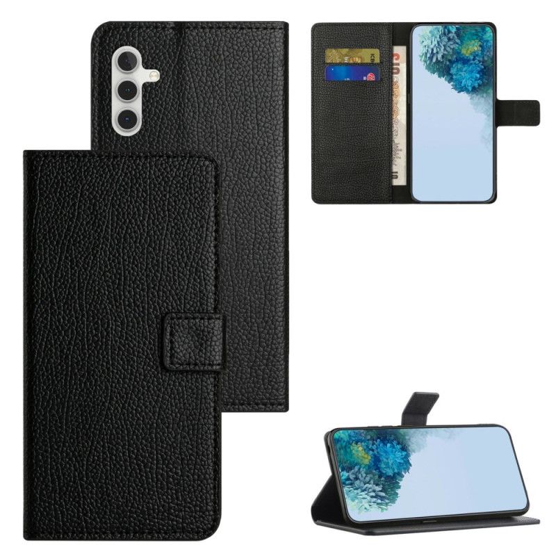 Læder Cover Samsung Galaxy A17 4g / 5g Lychee-tekstureret Lædereffekt