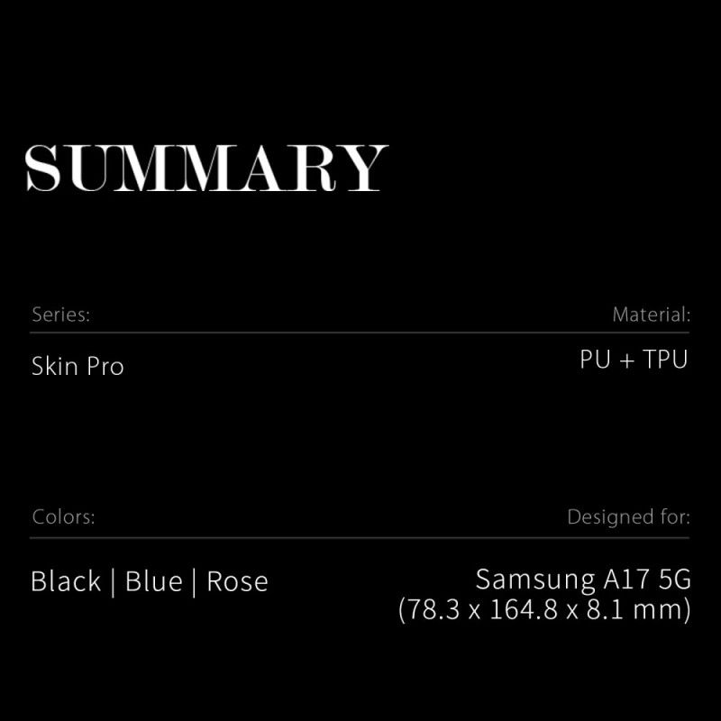 Læder Cover Samsung Galaxy A17 4g / 5g Skin Pro-serien Dux Ducis