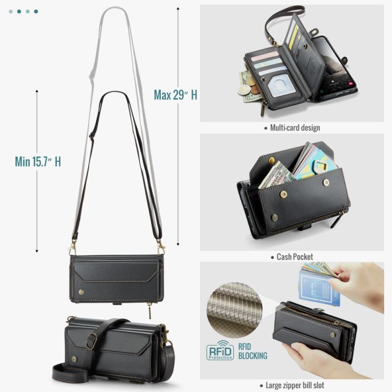 Læder Cover Samsung Galaxy A17 4g / 5g Telefon Etui 10 Caseme Kortholdere