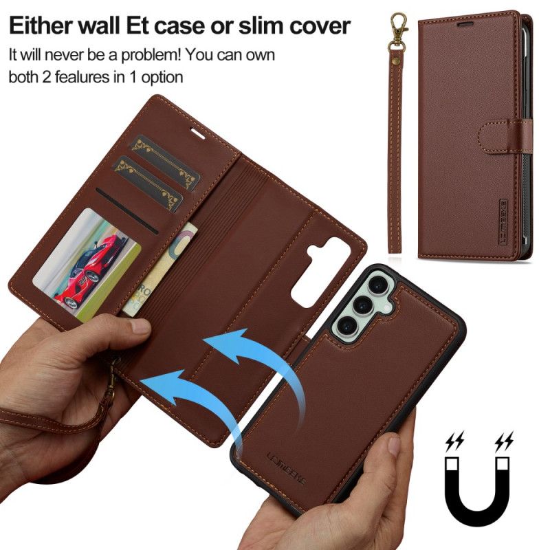 Læder Cover Samsung Galaxy A17 4g / 5g Telefon Etui Aftageligt Cover Lc.imeeke