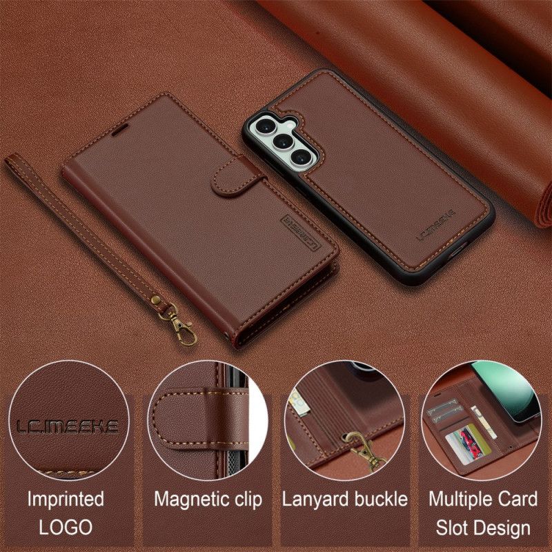 Læder Cover Samsung Galaxy A17 4g / 5g Telefon Etui Aftageligt Cover Lc.imeeke