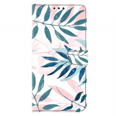 Læder Cover Samsung Galaxy A17 4g / 5g Telefon Etui Akvarelblade