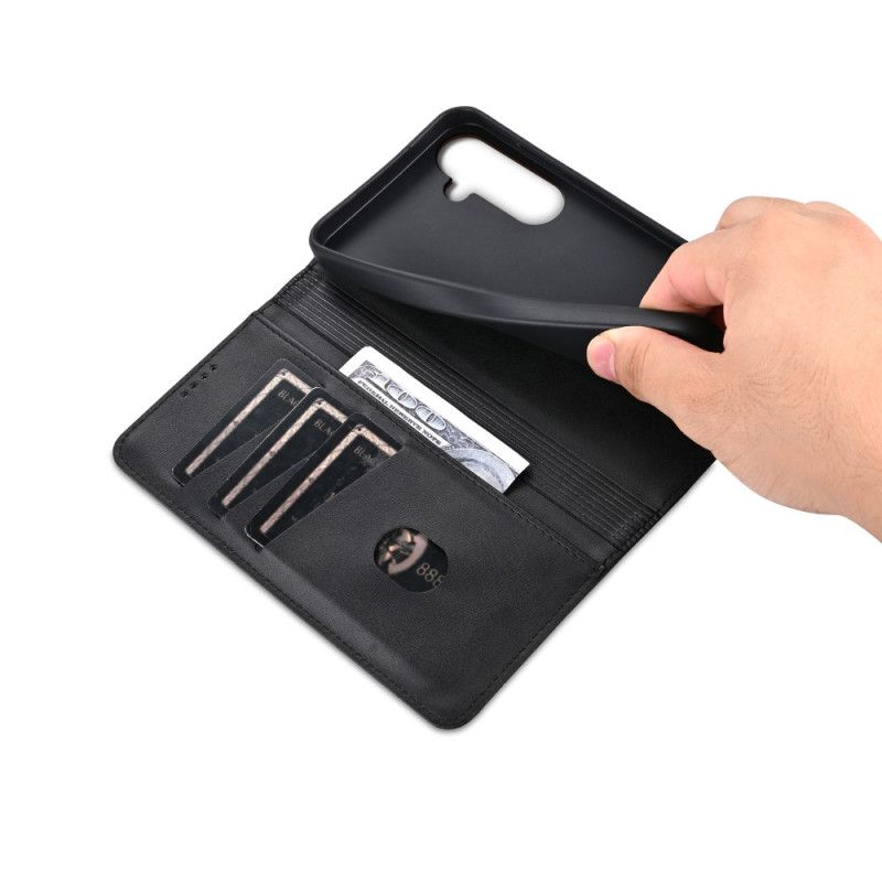 Læder Cover Samsung Galaxy A17 4g / 5g Telefon Etui Azns Lædereffekt