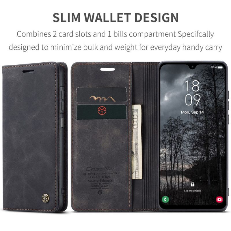 Læder Cover Samsung Galaxy A17 4g / 5g Telefon Etui Caseme Med Ruskindseffekt