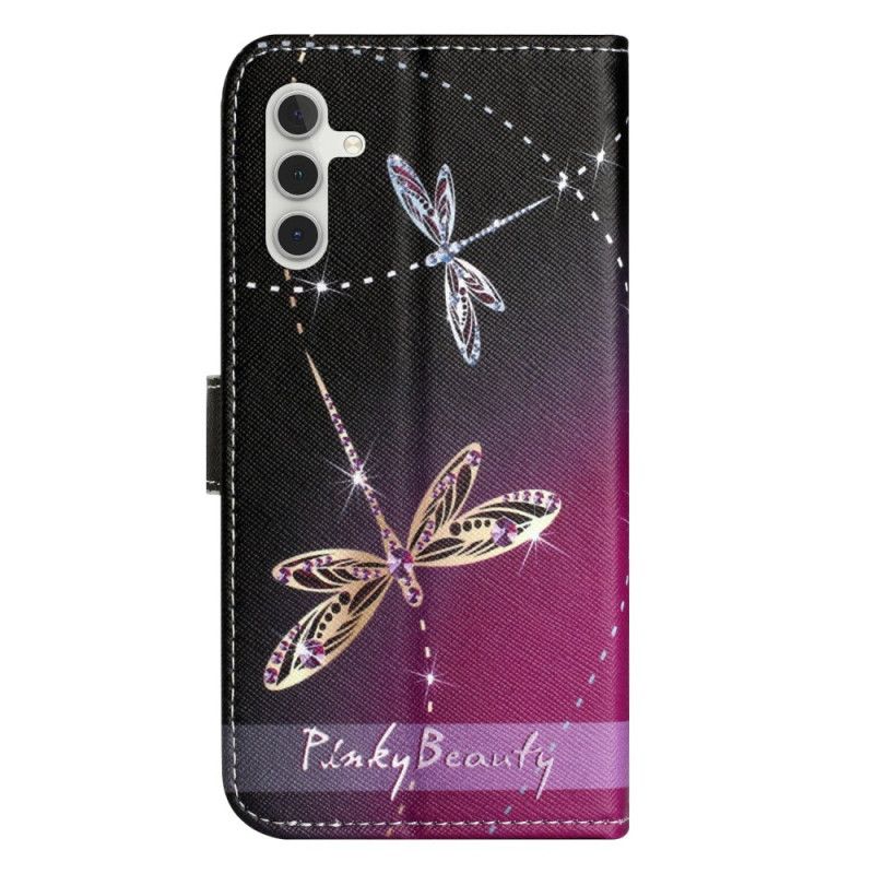 Læder Cover Samsung Galaxy A17 4g / 5g Telefon Etui Guldsmede