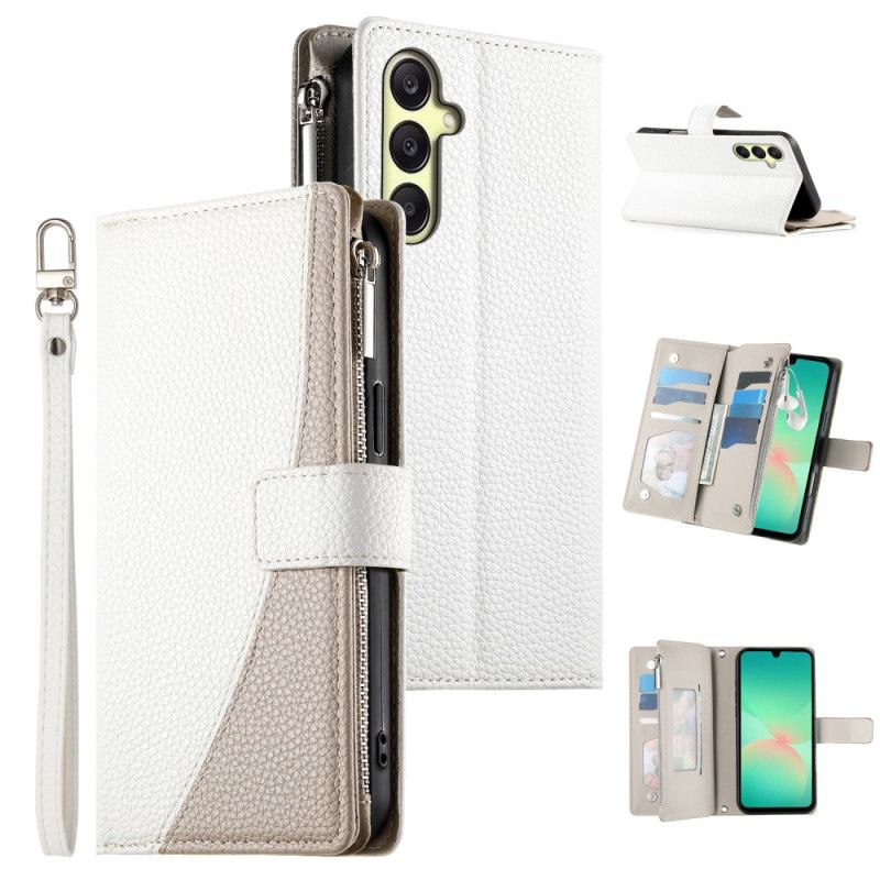 Læder Cover Samsung Galaxy A17 4g / 5g Telefon Etui Lynlås- Og Rempung