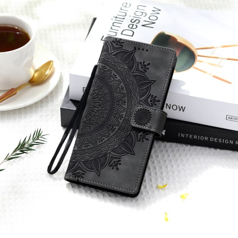 Læder Cover Samsung Galaxy A17 4g / 5g Telefon Etui Mandala Ruskindseffekt