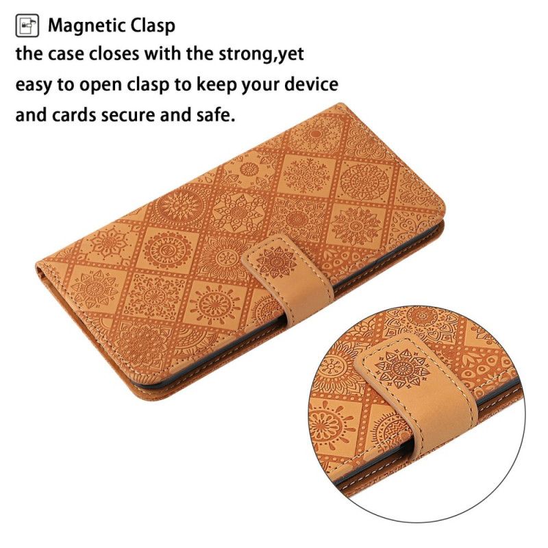 Læder Cover Samsung Galaxy A17 4g / 5g Telefon Etui Patchwork