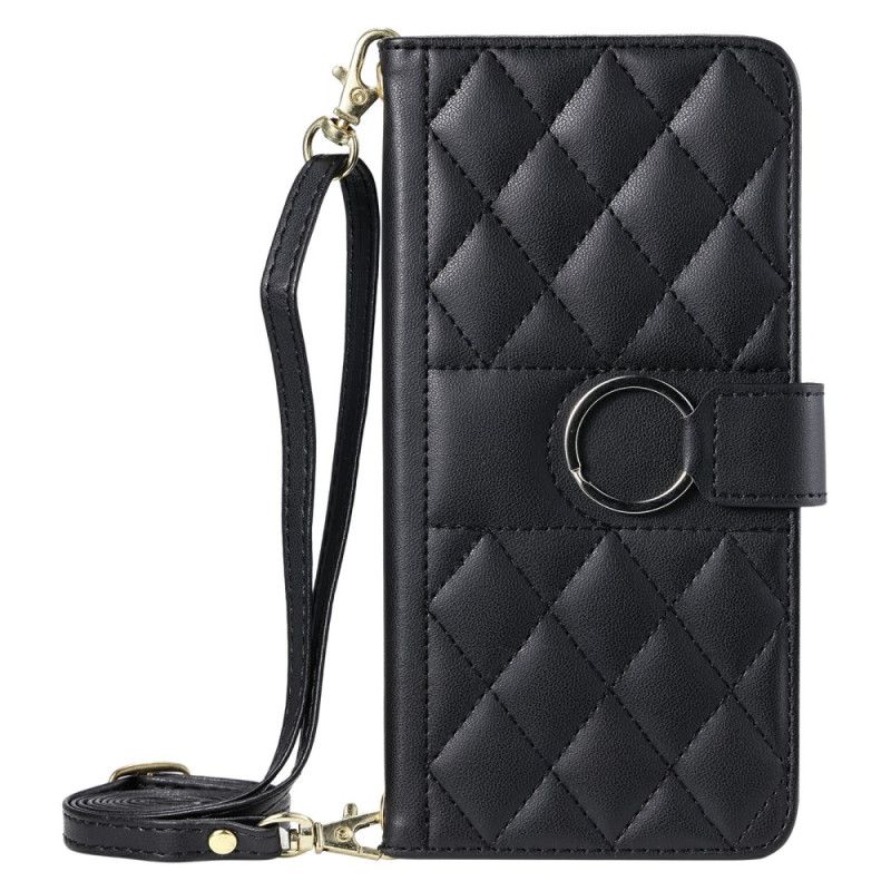 Læder Cover Samsung Galaxy A17 4g / 5g Telefon Etui Quiltet Design