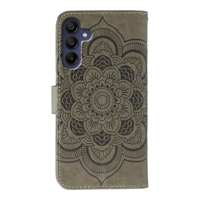 Læder Cover Samsung Galaxy A17 4g / 5g Telefon Etui Rhinstensmandala