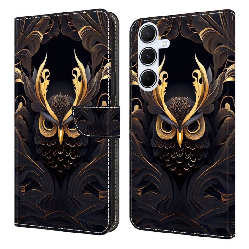 Læder Cover Samsung Galaxy A17 4g / 5g Telefon Etui Ugle
