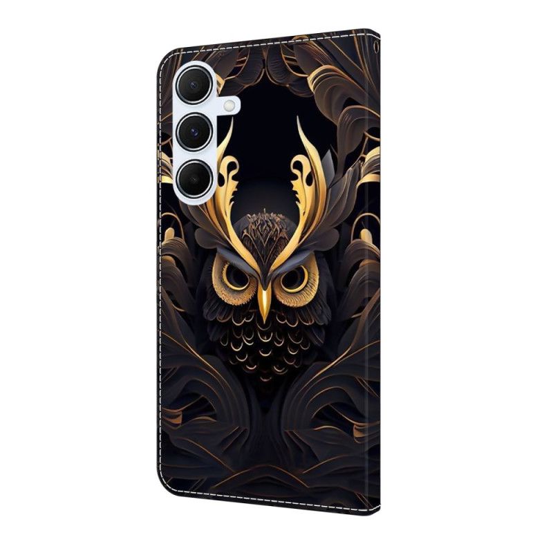 Læder Cover Samsung Galaxy A17 4g / 5g Telefon Etui Ugle