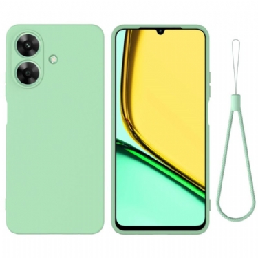 Cover Til Realme Note 60 Flydende Silikone Med Snor