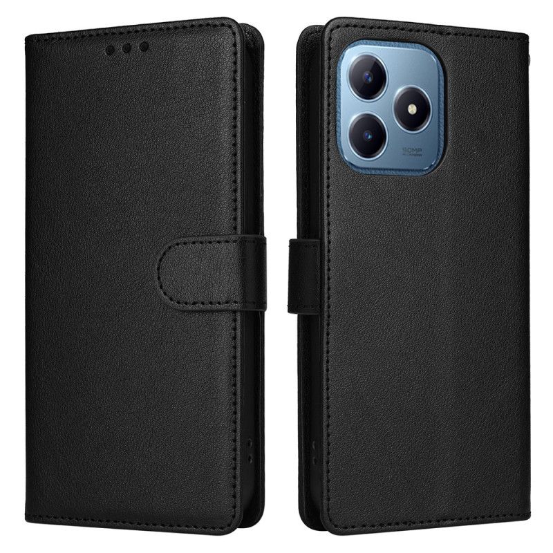 Flip Cover Realme Note 60 Almindelig Lædereffekt