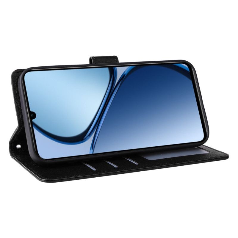 Flip Cover Realme Note 60 Almindelig Lædereffekt