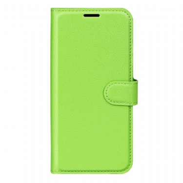 Flip Cover Realme Note 60 Klassisk Litchi-kunstlæder