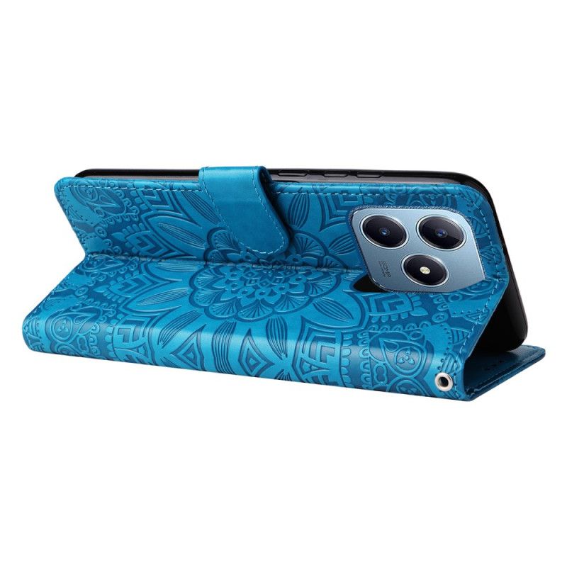 Flip Cover Realme Note 60 Solsikkemønster