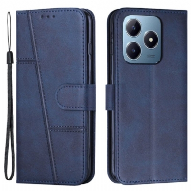 Læder Cover Realme Note 60 Forretningsstil