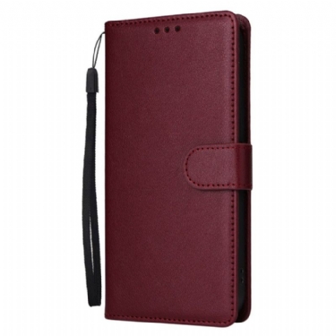 Læder Cover Realme Note 60 Telefon Etui Almindelig Kunstlæder