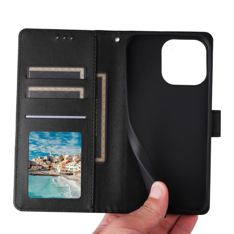 Læder Cover Realme Note 60 Telefon Etui Almindelig Kunstlæder