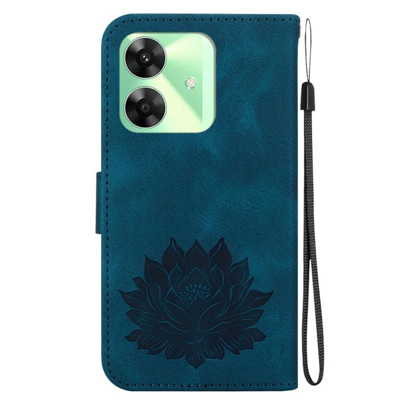 Læder Cover Realme Note 60 Telefon Etui Lotus