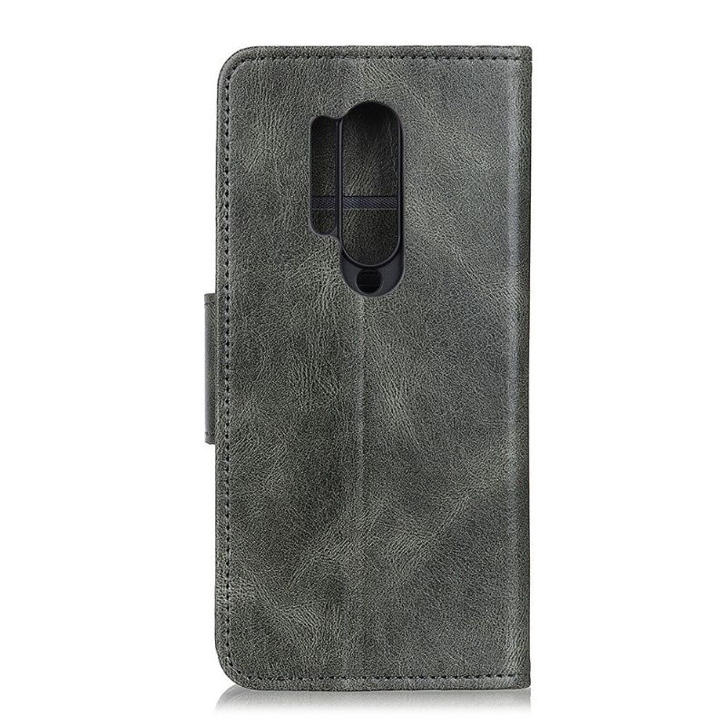 Etui OnePlus 8 Pro Hemming Flip Cover Støttefunktion I Imiteret Læder