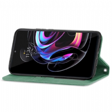 Flip Cover Motorola Edge 20 Pro Anti-fald Business Retro