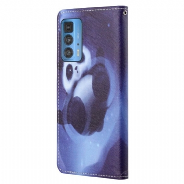 Flip Cover Motorola Edge 20 Pro Panda