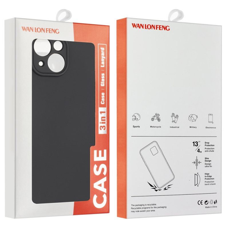 Cover Xiaomi 15 2-i-1 Silikone Med Hærdet Glasskærmbeskytter