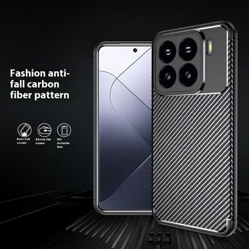 Cover Xiaomi 15 Telefon Etui Kulfibertekstur Og Varmeafledning