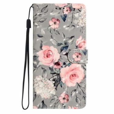 Flip Cover Til Xiaomi 15 3d-blomster
