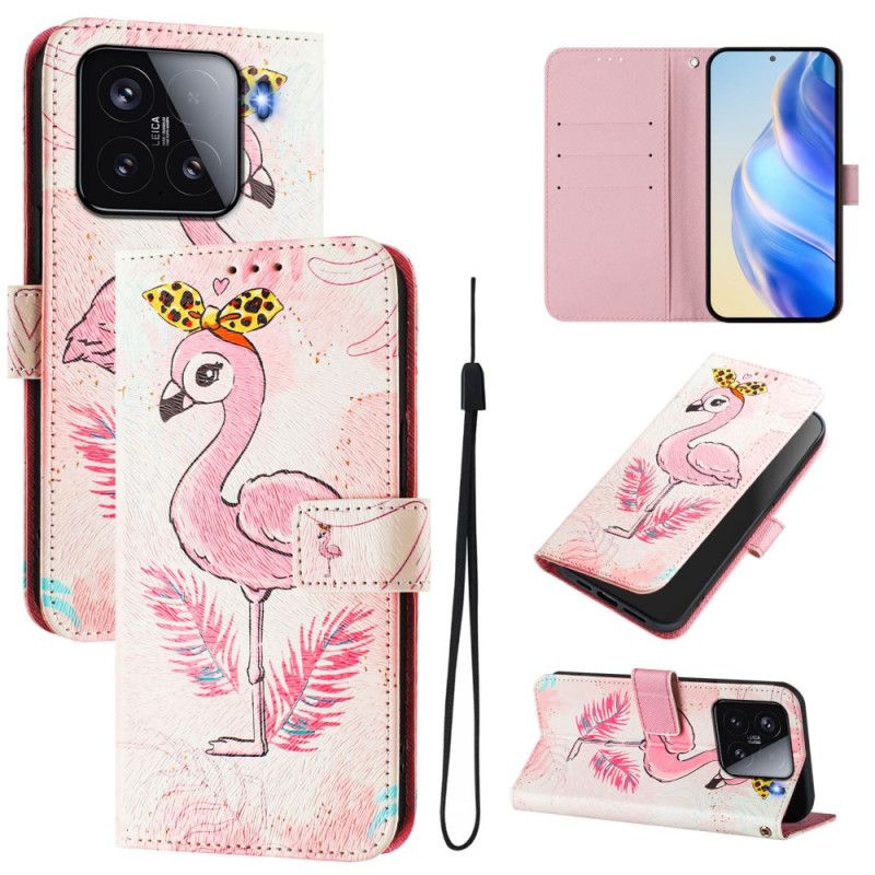 Flip Cover Til Xiaomi 15 Fuglemotiv