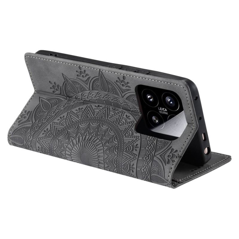 Flip Cover Til Xiaomi 15 Mandala Ruskindseffekt